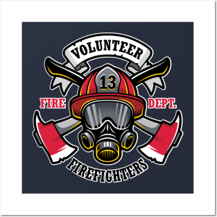 Volunteer Fire Fighter Posters and Art